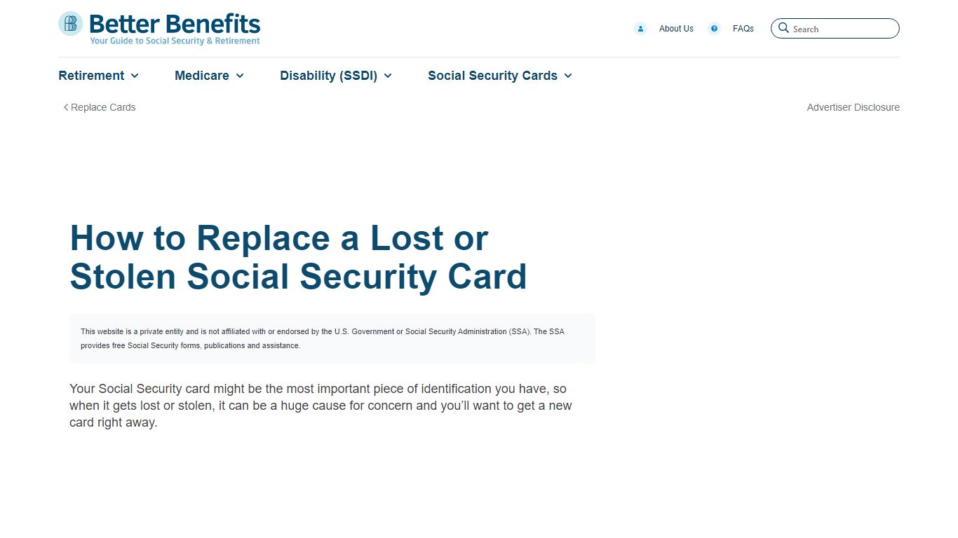 How to Replace a Lost or Stolen Social Security Card